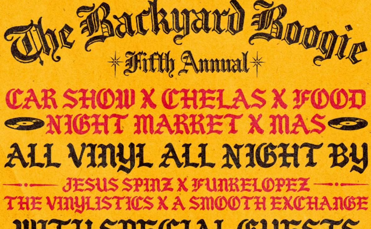 Backyard Boogie Car Show partial flyer August 2026